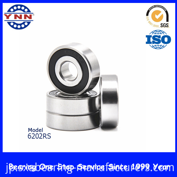 High Precision and Low Noise Rubber Sealed Bearing (6202 2RS)